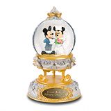 Personalized Mickey & Minnie Wedding Snowglobe