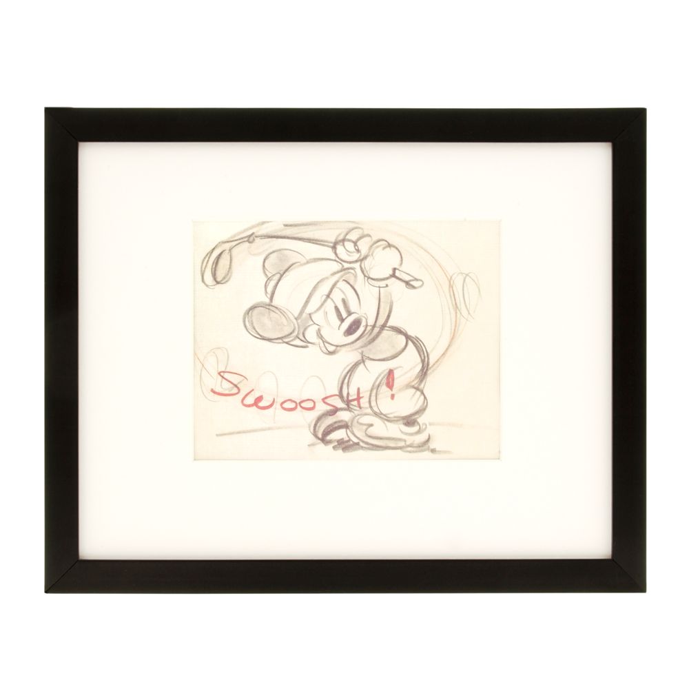 Mickey - - Canine Caddy Framed Lithograph