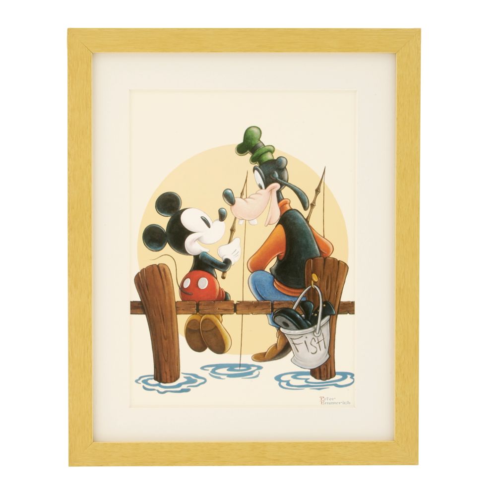 Mickey & Goofy - - Fishin &acute; Buddies Framed Lithograph