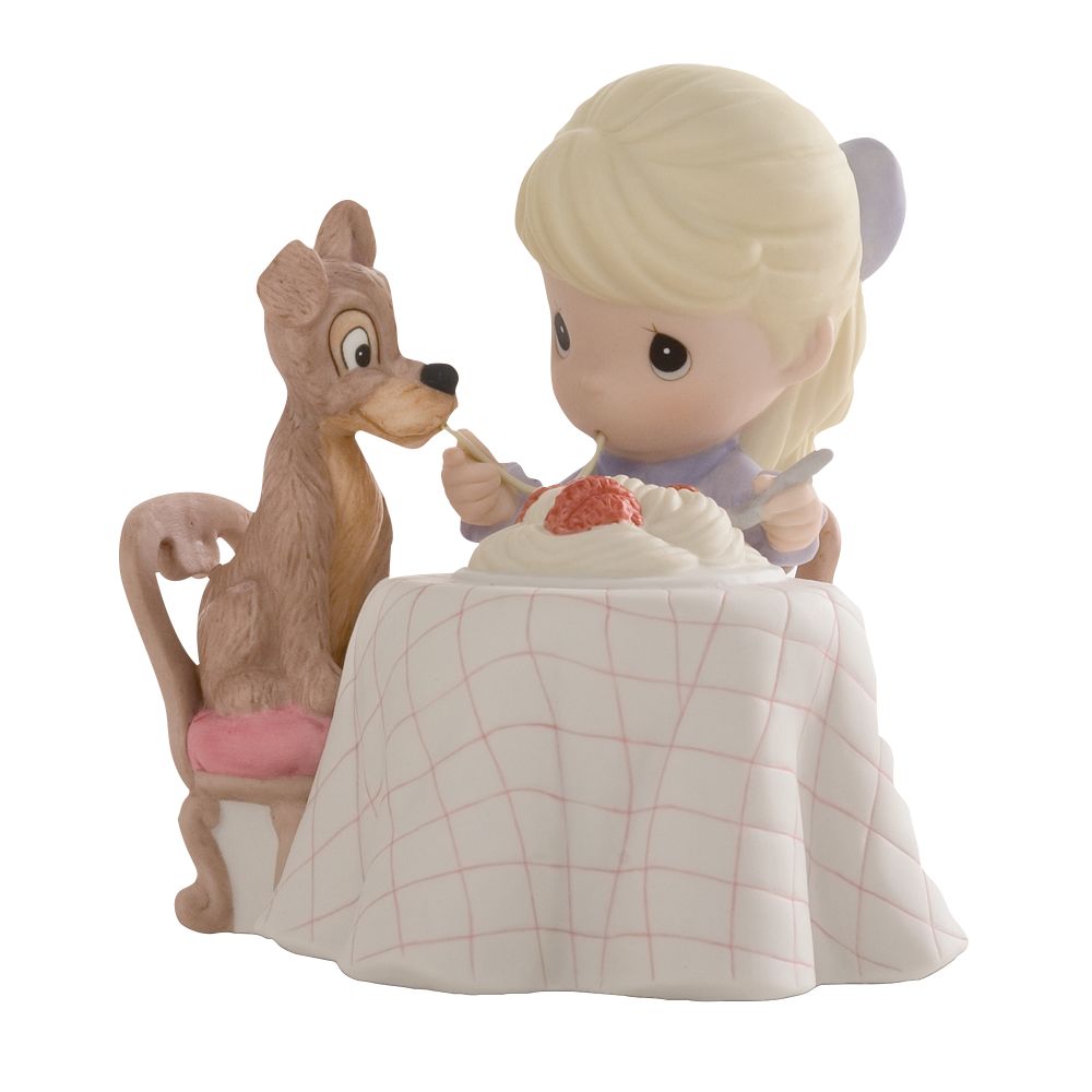 ''The Shortest Distance Between Two Hearts'' -- Lady and the Tramp Figurine by Precious Moments