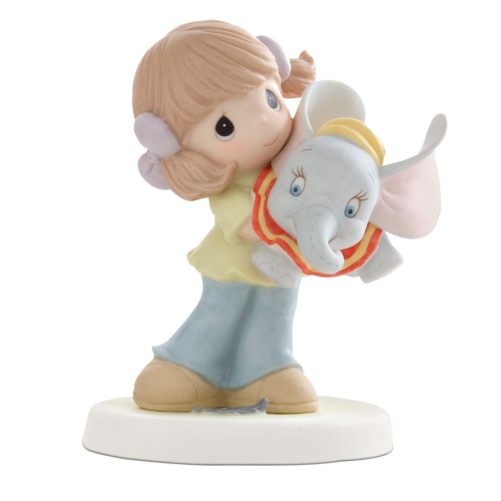 ''Now You Can Fly'' -- Disney Girl with Dumbo Figurine by Precious Moments