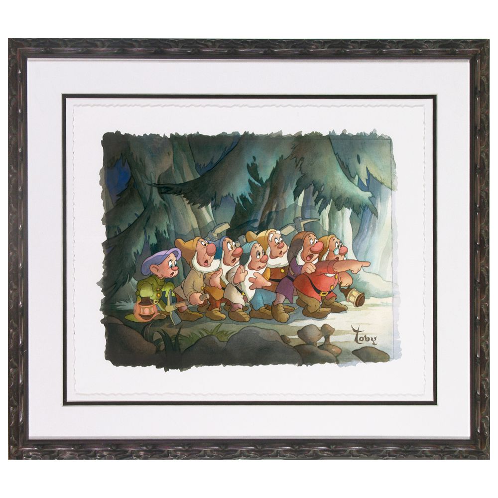 Framed Limited-Edition ''Coming Home'' The Seven Dwarfs Gicl&eacute;e