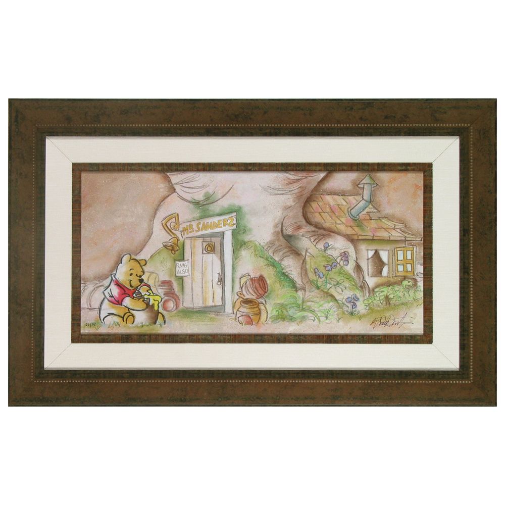 Framed Winnie the Pooh ''Hunny for Pooh'' Giclée