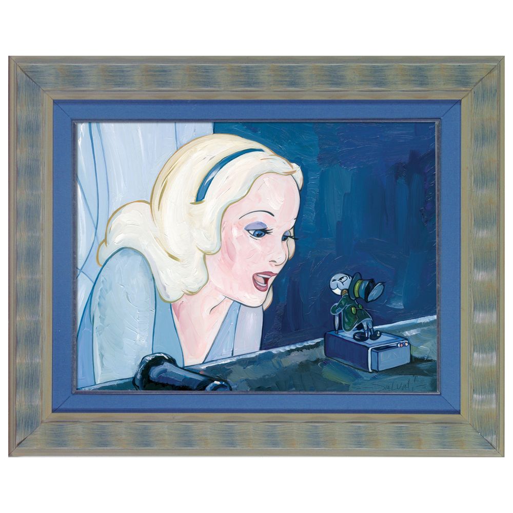 The Blue Fairy & Jiminy Cricket Gicl&eacute;e -- Framed Limited-Edition