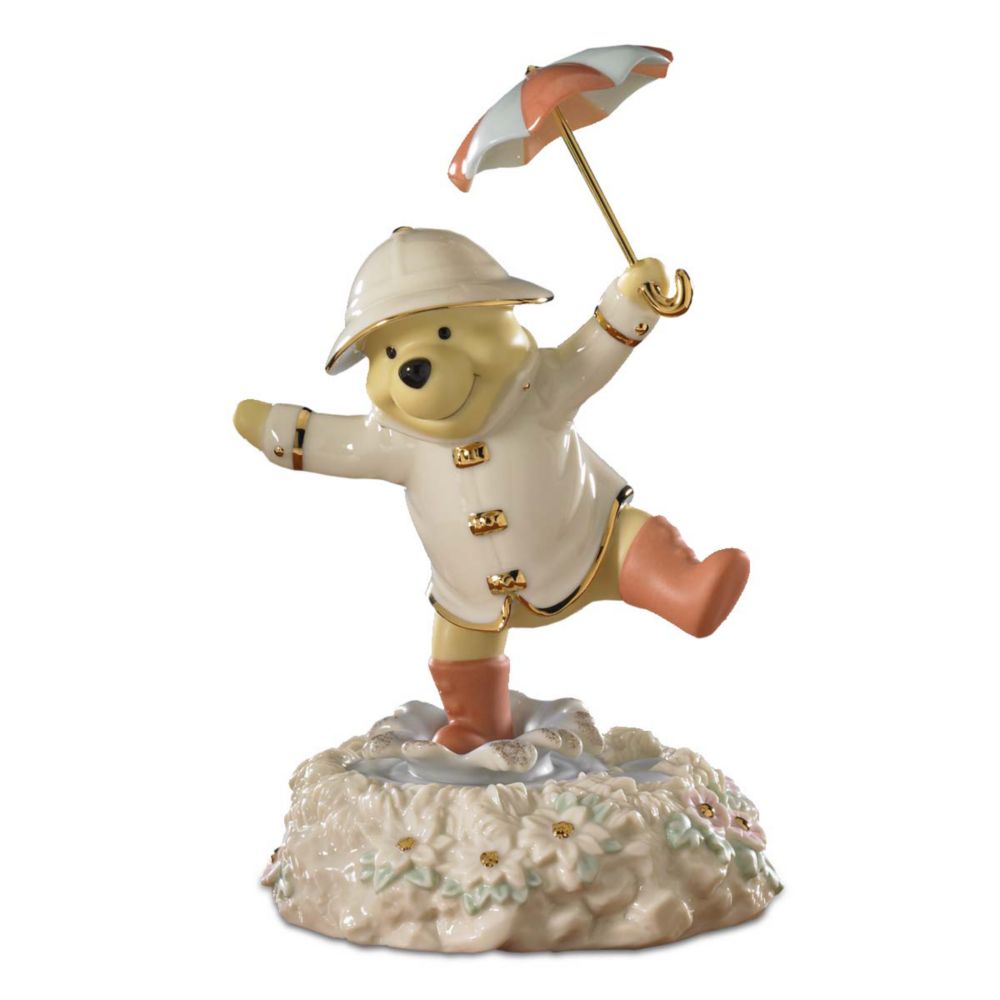 Musical Poohs Singing in the Rain Figurine by Lenox
