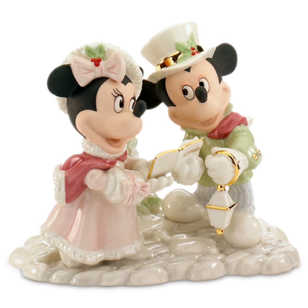 Mickey And Minnie's Holiday Carols Figurine by Lenox