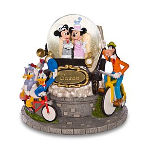 Personalized Nifty Nineties Mickey Mouse Snowglobe