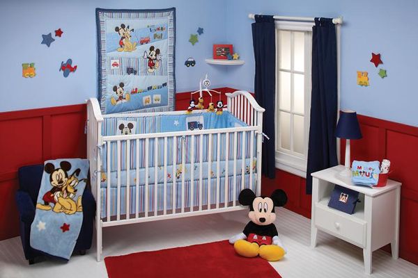 Mickey Mouse Transportation Bedding Collection for Toddlers and Infants