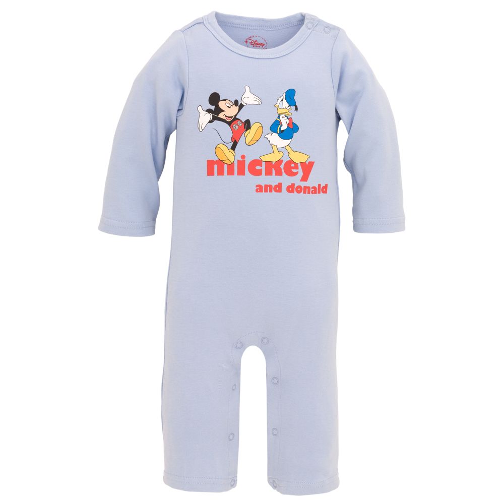 Long-sleeve Mickey Mouse & Donald Duck Coverall for Infants