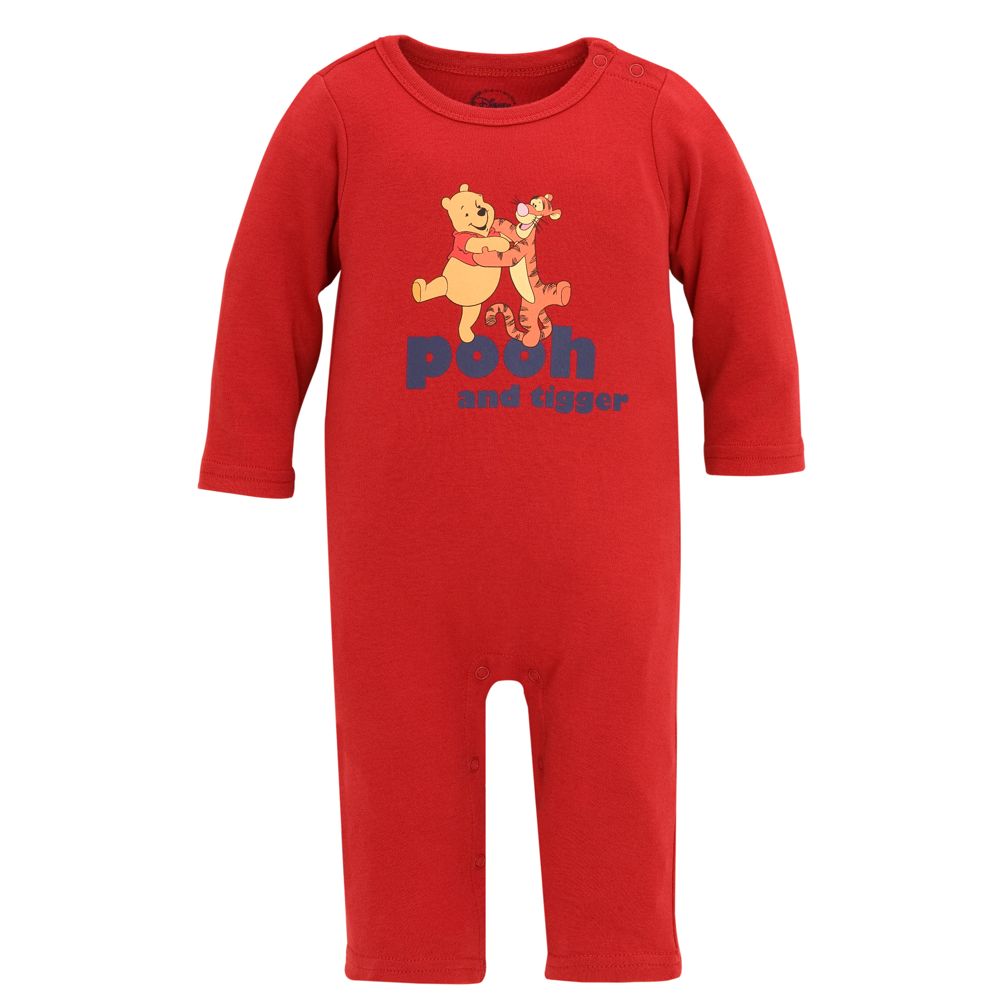 Long-sleeve Pooh Coverall for Infants