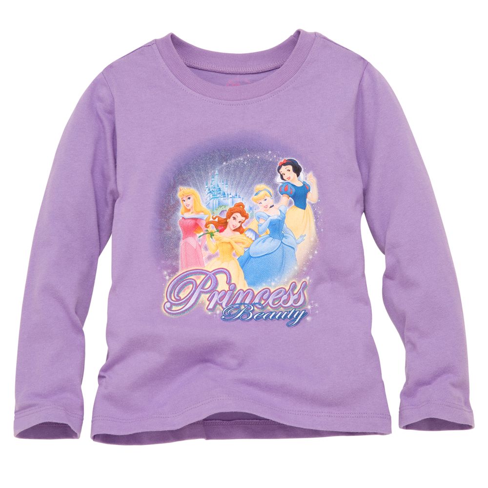Long Sleeve Disney Princess Tee For Girls