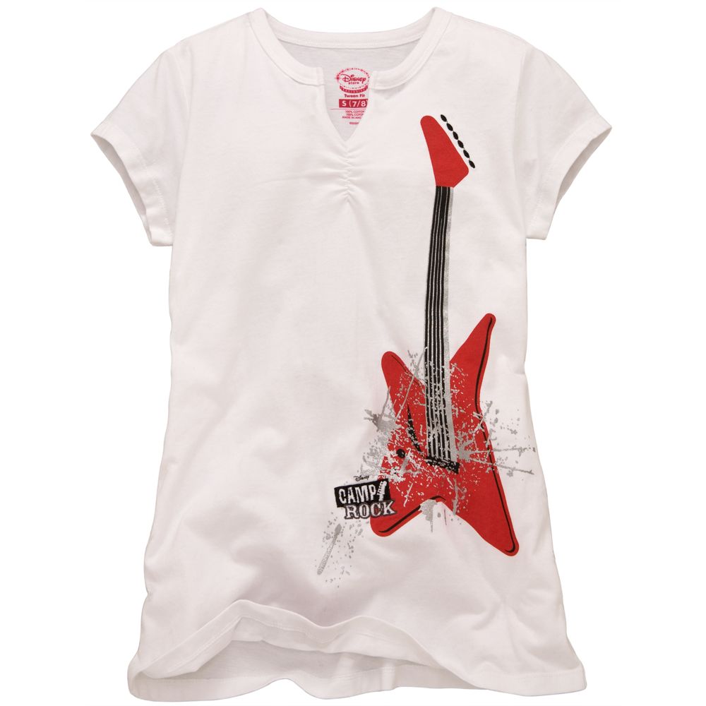 Camp Rock V-Neck Guitar Tee