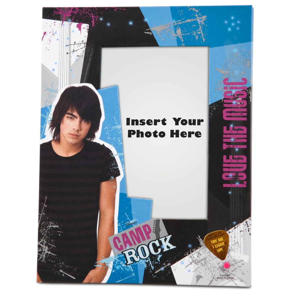 Light-Up Camp Rock Photo Frame -- Blue