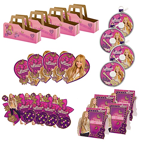 Hannah Montana Party Favors Set for 4 Guests