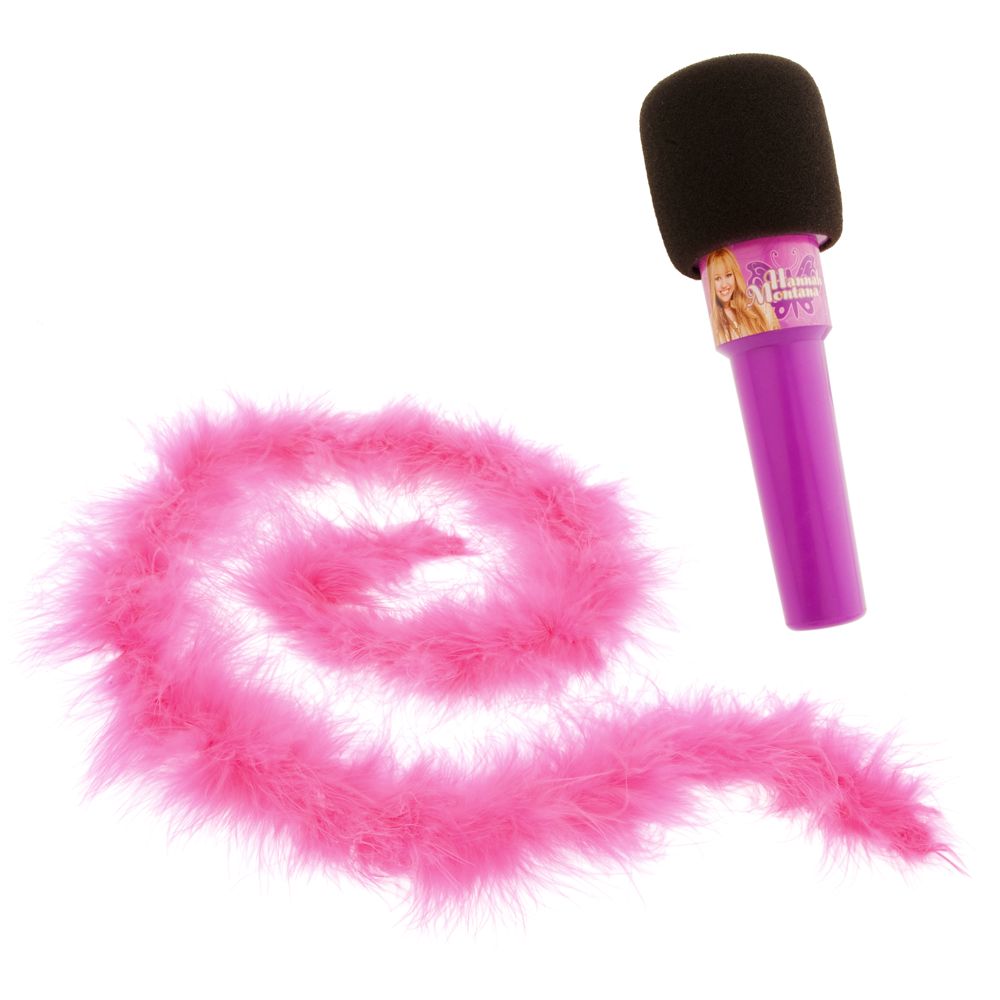 Hannah Montana Birthday Microphone & Boa Play Set