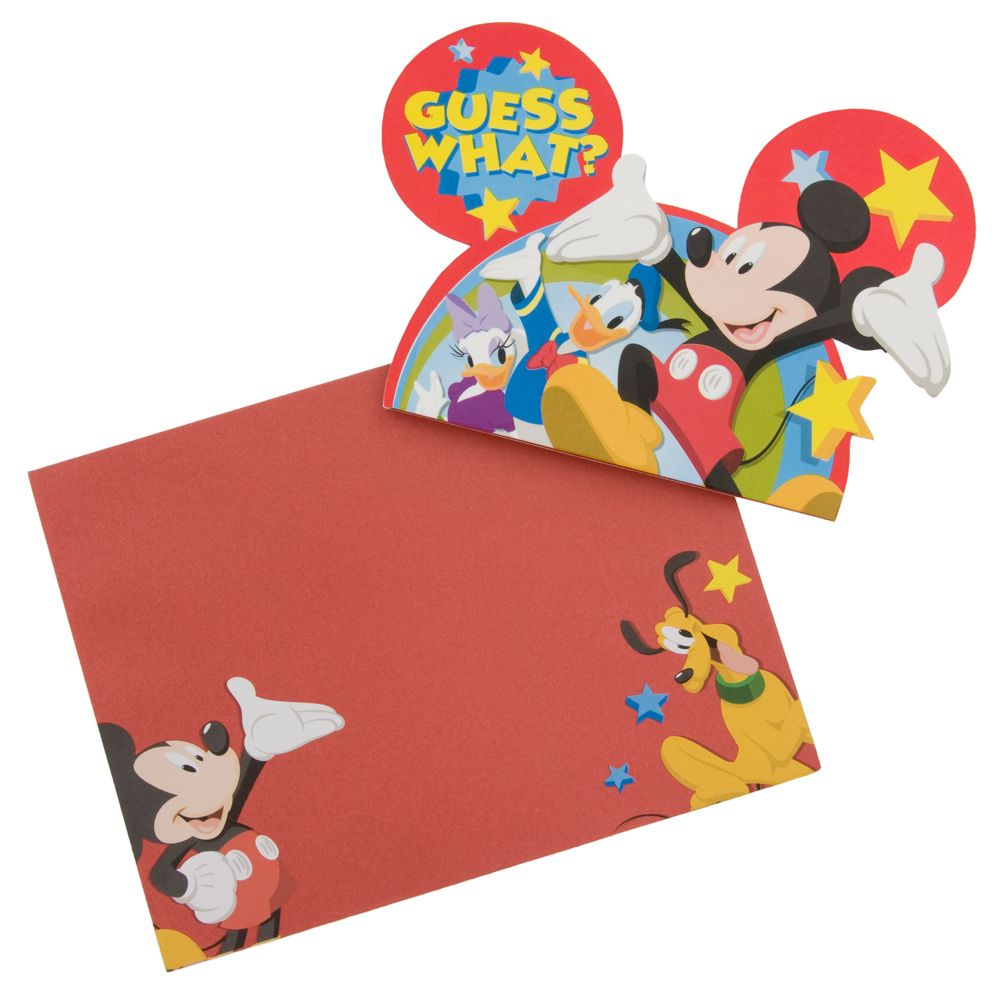 Pack of 8 Mickey Mouse  Clubhouse Invitations