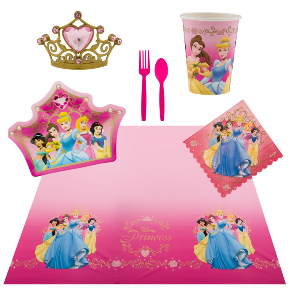 Disney Princess Party Essentials Set for 8 Guests
