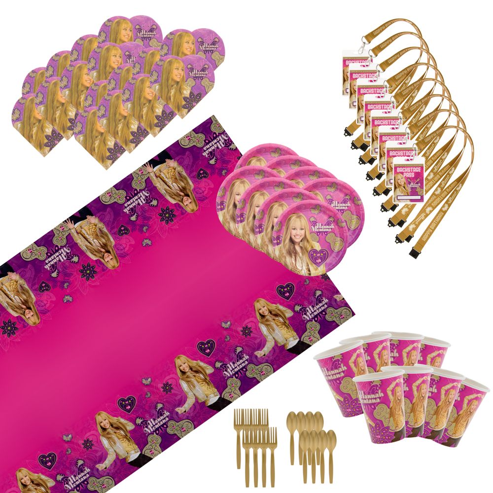 Hannah Montana Party Essentials Set for 8 Guests
