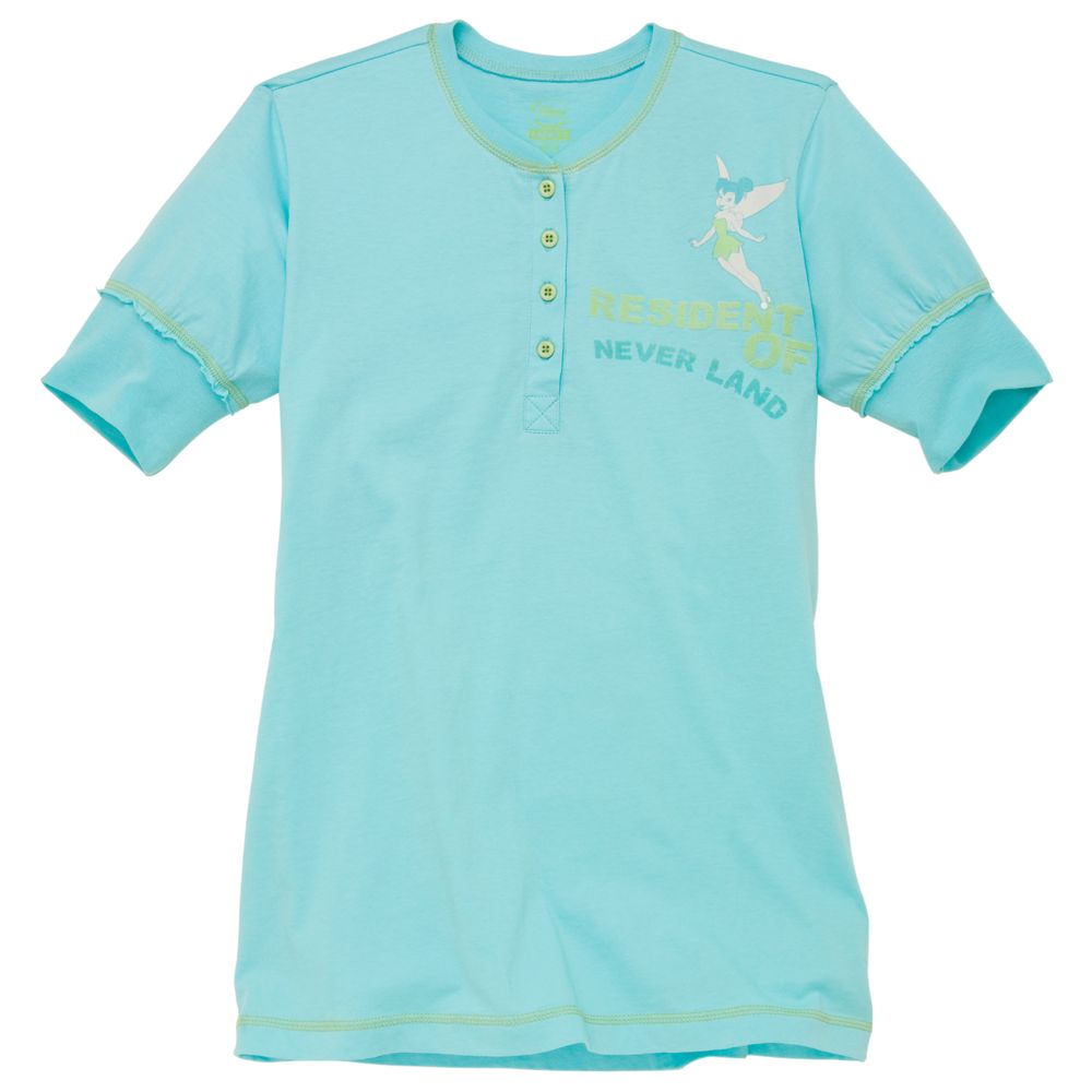 Tinker Bell Pajama Top -- 3/4 Sleeve for Her